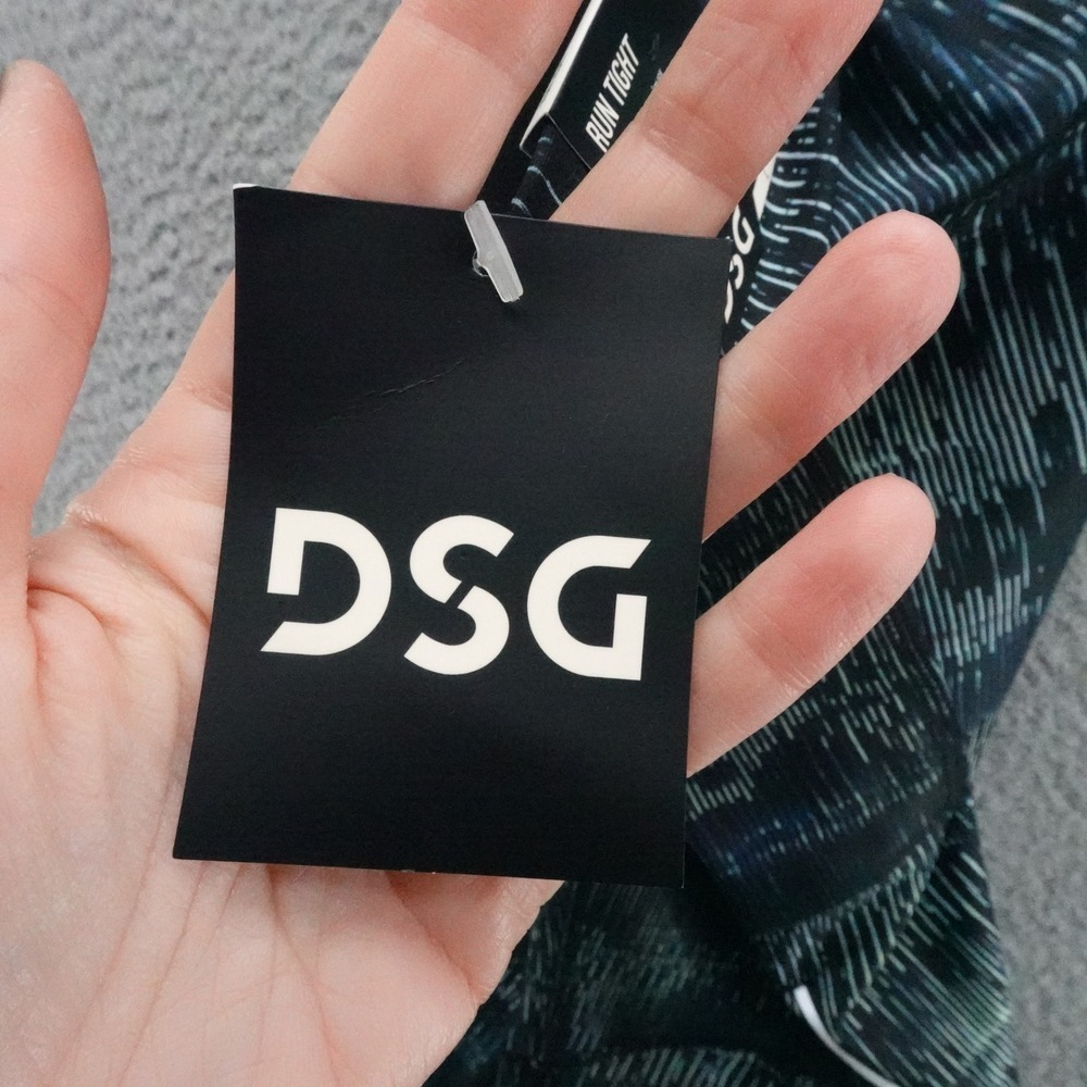 DSG Run Tight Mens Large Digital Stadium Teal Black Performance NEW - Picture 5 of 15